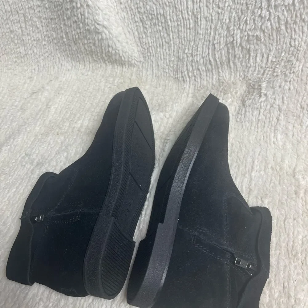 UGG Josefene Cuff leather Black suede ankle boots 1130525 SZ8